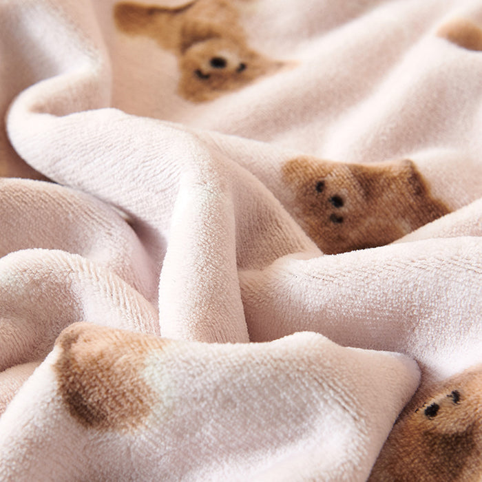 Cozy Milk Fleece Cartoon Baby Blanket: Winter Snuggle Essential