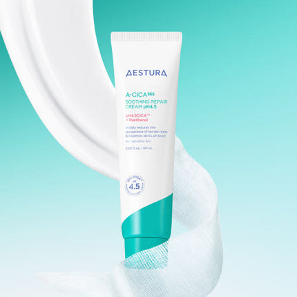 AESTURA A-CICA 365 SOOTHING REPAIR CREAM pH4.5 60ml - Très Elite