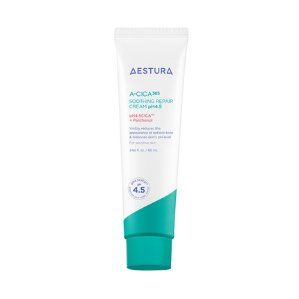 AESTURA A-CICA 365 SOOTHING REPAIR CREAM pH4.5 60ml - Très Elite