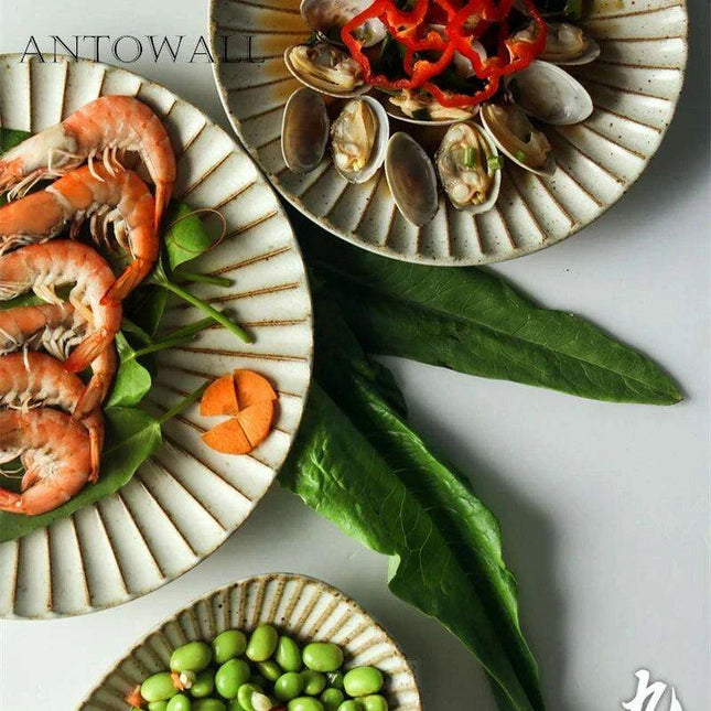 ANTOWALL Stylish Japanese Stoneware Tableware Set Collection