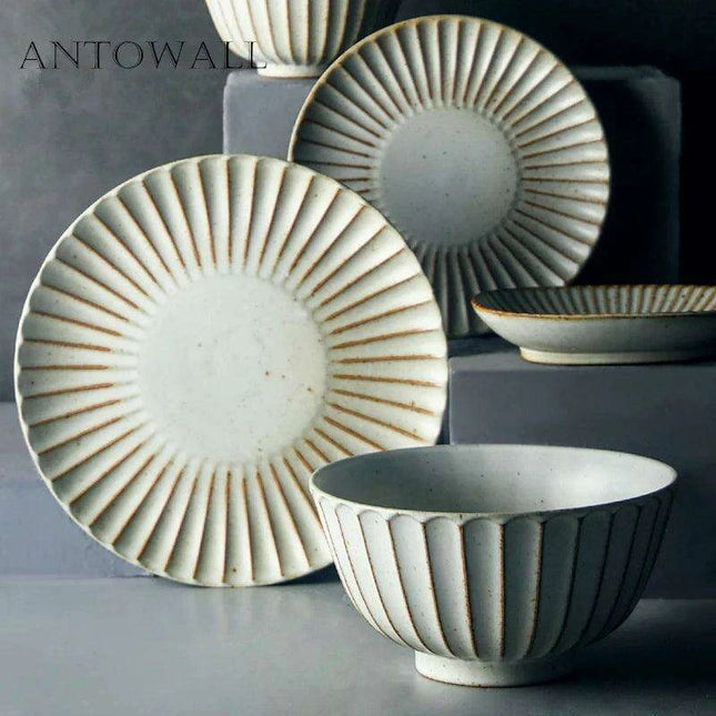 ANTOWALL Stylish Japanese Stoneware Tableware Set Collection