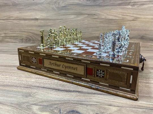Customizable Handmade Chess Set - Unique Gift for Him - Personalized Chess Game for Special Occasions