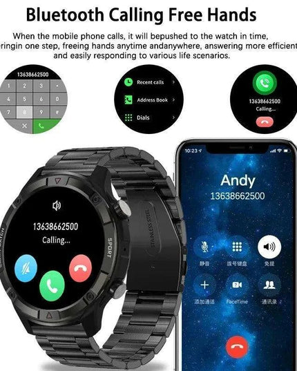 Stylish Smartwatch with HD AMOLED Screen, Bluetooth Calling, Health Monitoring & Huawei True Wireless Earbuds