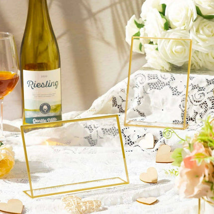 Stylish Gold Acrylic Display Holder Set for Multipurpose Showcasing