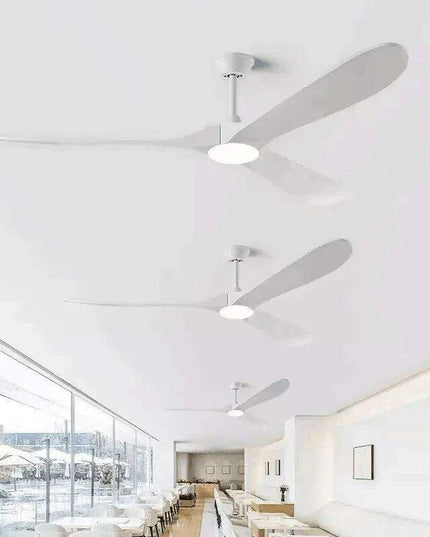 Vintage Industrial 60-Inch Wooden Ceiling Fan with Remote and Integrated Lighting