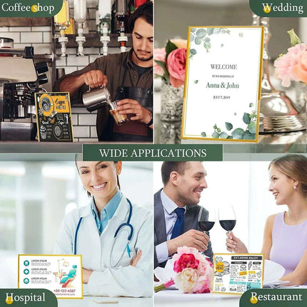 Stylish Gold Acrylic Display Holder Set for Multipurpose Showcasing