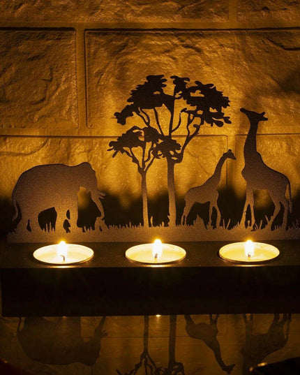 Wrought Iron Laser Cut Candle Holder – Stylish Tealight Decor for Home and Gifts