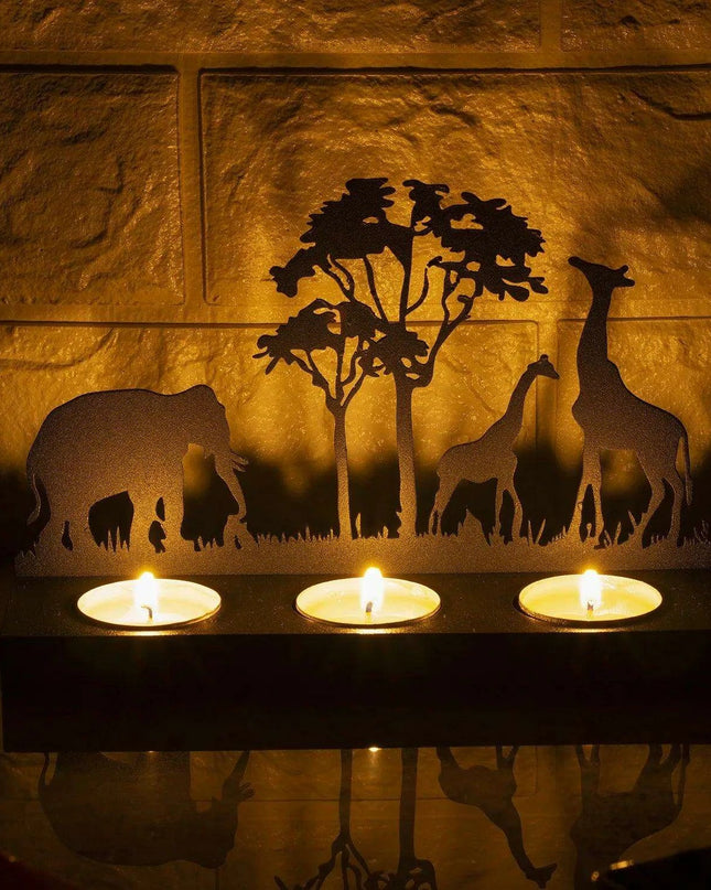 Wrought Iron Laser Cut Candle Holder – Stylish Tealight Decor for Home and Gifts