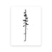 Coastal Trees Minimalist Forest Canvas Prints - Hemlock and Pine Wall Art Collection