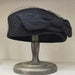 Elegant Women's Black Wool Beret with Veil and Bow – Stylish Fedora Hat for Winter Celebrations