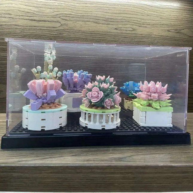 Acrylic Display Case for Building Block Figures with Dust Protection