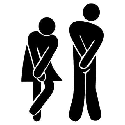 Acrylic Gender-Specific Bathroom Signage Set for Commercial Spaces - Très Elite