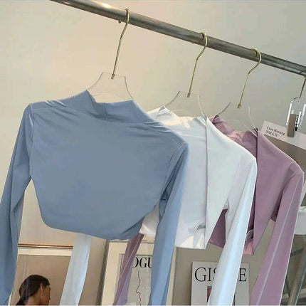 Active Women's Quick-Dry Long Sleeve Yoga Cardigan for Gym and Outdoor Workouts