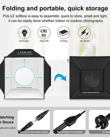 Portable Photography Softbox Studio Kit with Four Vibrant Backdrops