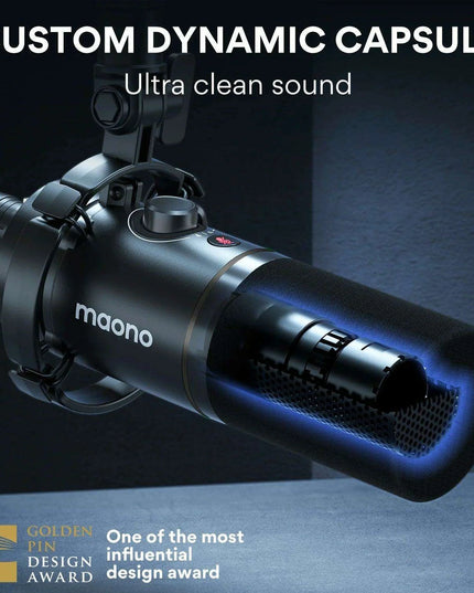 Dynamic RGB Gaming Microphone with Multi-Connectivity and Smart Control Features