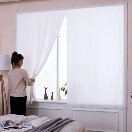 Adhesive Semi-Blackout Short Curtains for Easy Home Makeover - Très Elite- Très Elite