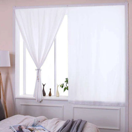 Adhesive Semi-Blackout Short Curtains for Easy Home Makeover - Très Elite- Très Elite