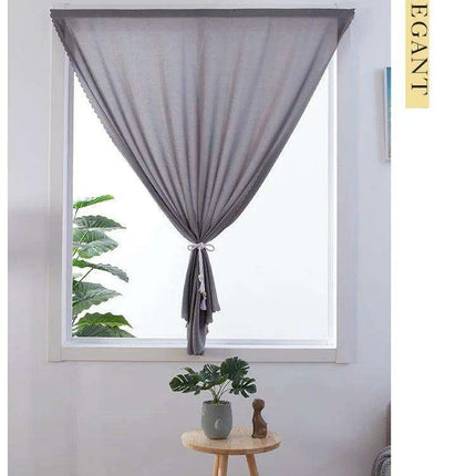 Adhesive Semi-Blackout Short Curtains for Easy Home Makeover..