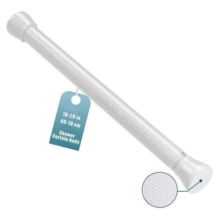 Adjustable 18' to 28' Stainless Steel Tension Shower Rod - No Drilling, Non-Slip, Rust-Free for Bathroom and Kitchen..