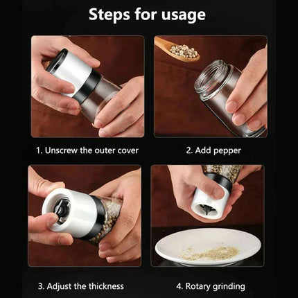 Adjustable Ceramic Spice Grinder with Custom Coarseness Control - Très Elite