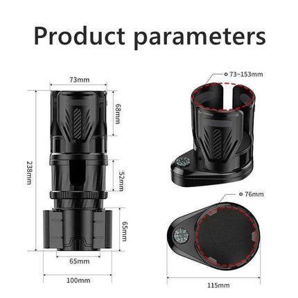 Adjustable Dual Cup Holder & Organizer with Rotating Function | Superior Stability for On-the-Go Convenience