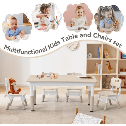 Adjustable Ergonomic Study Table and Chair Set for Kids Aged 3-8 - Très Elite