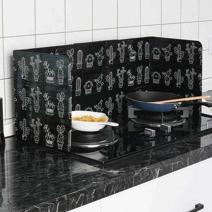 Adjustable Heat-Resistant Aluminum Kitchen Oil Splash Shield - Versatile Splatter Guard - Très Elite