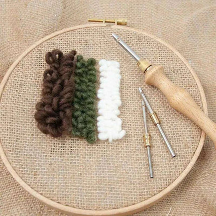 Adjustable Punch Needle Craft Kit for Creative DIY Embroidery and Projects - Très Elite