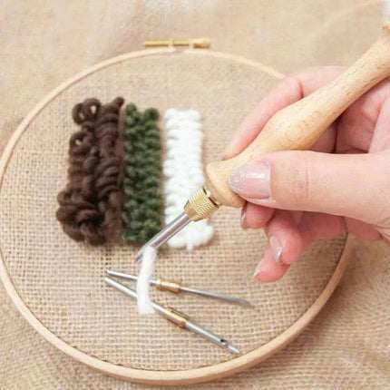 Adjustable Punch Needle Craft Kit for Creative DIY Embroidery and Projects - Très Elite