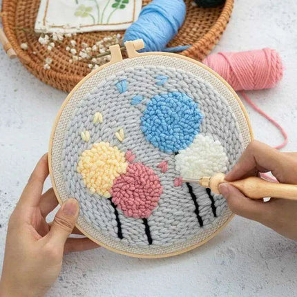 Adjustable Punch Needle Craft Kit for Creative DIY Embroidery and Projects - Très Elite