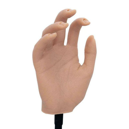 Adjustable Silicone Nail Art Practice Hand Set with Stand - Professional Nail Training Kit - Très Elite