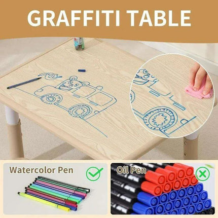 Adjustable Toddler Activity Table and Chair Set for Kids Aged 3-8 - Très Elite