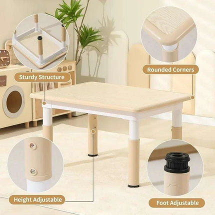 Adjustable Toddler Activity Table and Chair Set for Kids Aged 3-8 - Très Elite