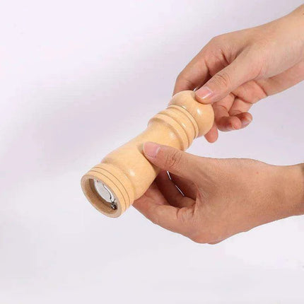 Adjustable Wooden Salt and Pepper Mill Set with Ceramic Rotor for Gourmet Seasoning - Très Elite