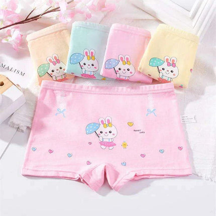 Adorable 5-Pack Cartoon Cotton Underwear Set for Toddler Girls Aged 2-10 - Très Elite
