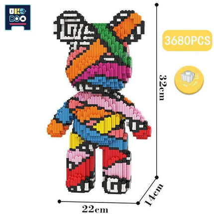 Adorable Bear Cub Building Block Set with Easy Storage - Inspire Creativity and Learning - Très Elite