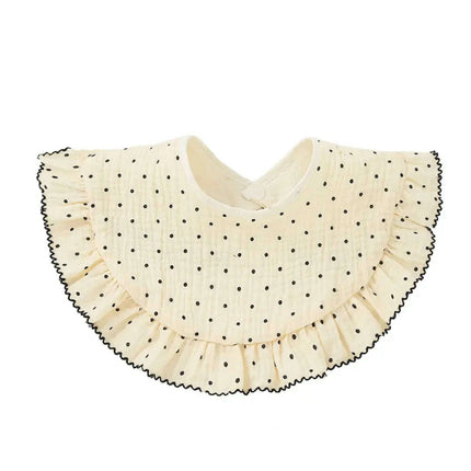 Adorable Floral Lace Baby Bib - Soft Cotton Burp Cloth - Très Elite