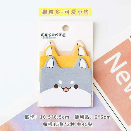 Adorable Kawaii 3-Layer Sticky Notes Collection - Fun Memo Pad with 45 Sheets - Très Elite