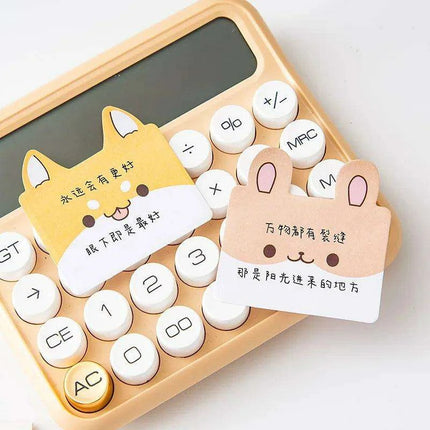 Adorable Kawaii 3-Layer Sticky Notes Collection - Fun Memo Pad with 45 Sheets - Très Elite