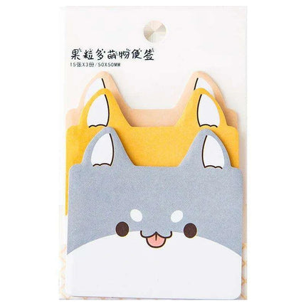 Adorable Kawaii 3-Layer Sticky Notes Collection - Fun Memo Pad with 45 Sheets - Très Elite