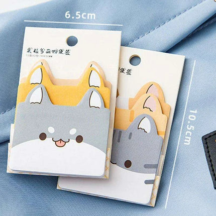 Adorable Kawaii 3-Layer Sticky Notes Collection - Fun Memo Pad with 45 Sheets - Très Elite