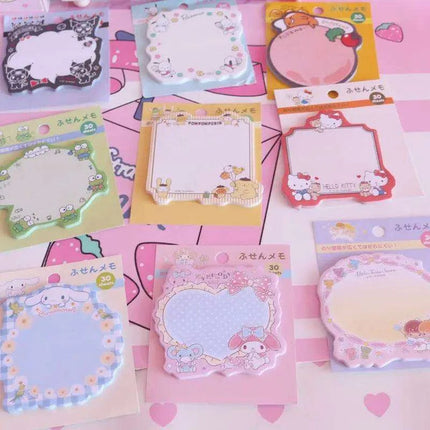 Adorable Kawaii Animal Sticky Note Collection - Perfect for Crafting and Journaling - Très Elite