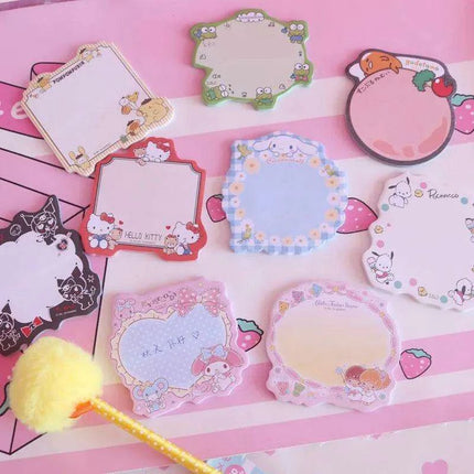 Adorable Kawaii Animal Sticky Note Collection - Perfect for Crafting and Journaling - Très Elite