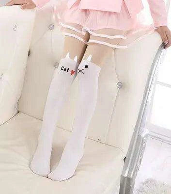 Adorable Kawaii Bear Print Tights for Kids - Cozy Pantyhose with Whimsical Knee Designs - Très Elite