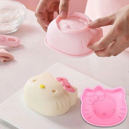 Adorable Pink Cat Shaped Silicone Baking Mold - Très Elite