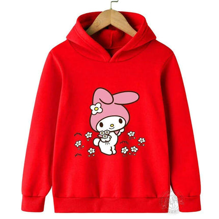 Adorable Sanrio Melody Girls' Cartoon Windbreaker for Spring and Autumn Fun - Très Elite