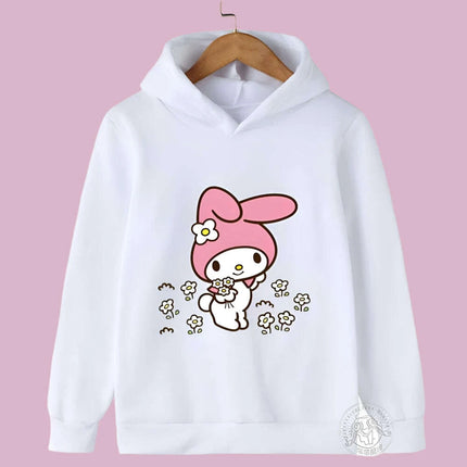 Adorable Sanrio Melody Girls' Cartoon Windbreaker for Spring and Autumn Fun - Très Elite