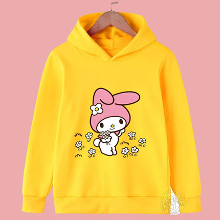 Adorable Sanrio Melody Girls' Cartoon Windbreaker for Spring and Autumn Fun - Très Elite