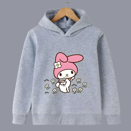 Adorable Sanrio Melody Girls' Cartoon Windbreaker for Spring and Autumn Fun - Très Elite
