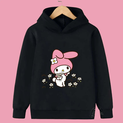 Adorable Sanrio Melody Girls' Cartoon Windbreaker for Spring and Autumn Fun - Très Elite